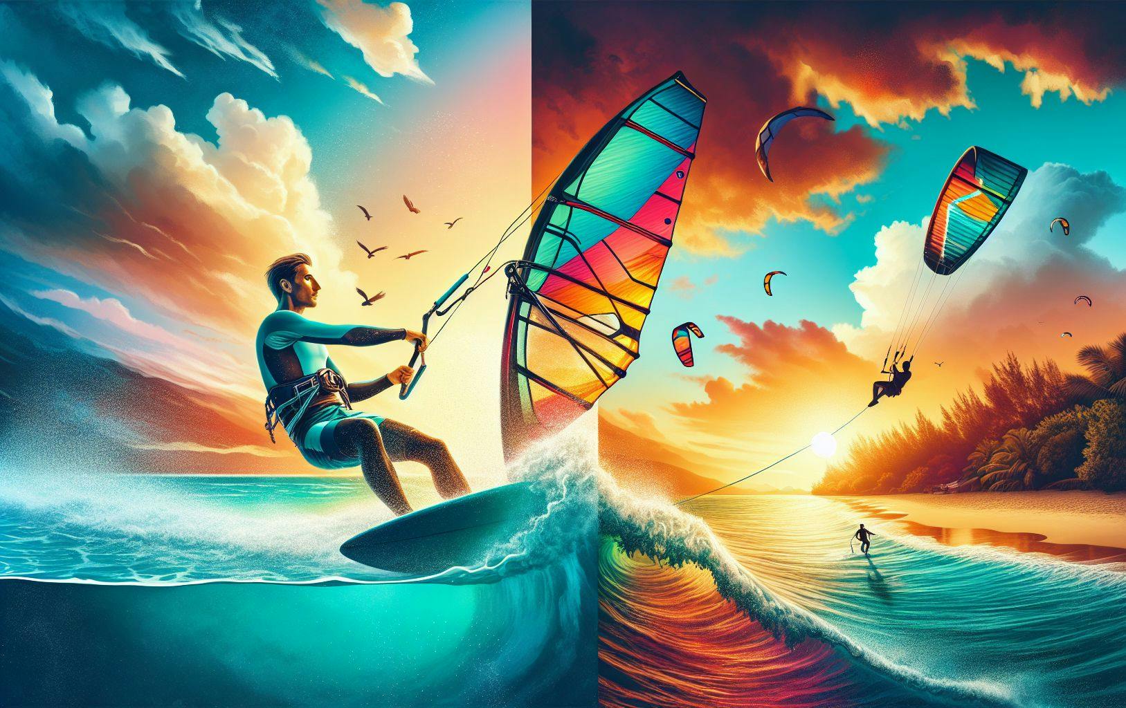Windsurfing vs Kitesurfing